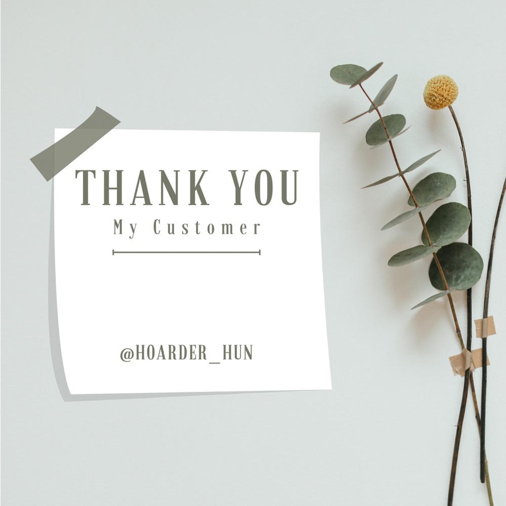 Unlisted items customer appreciation